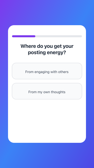 Your Posting Personality - Farcaster Mini Apps screenshot